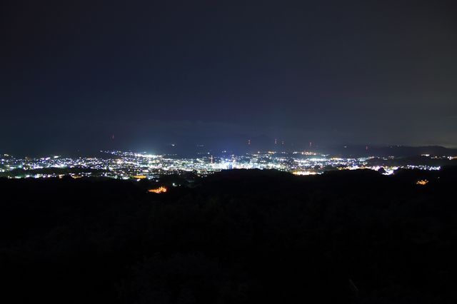 美しさ Lv2.0 】 小笠山・東経１３８度展望台の夜景 夜景ワールド