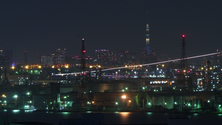 川崎マリエンの夜景写真 夜景ワールド