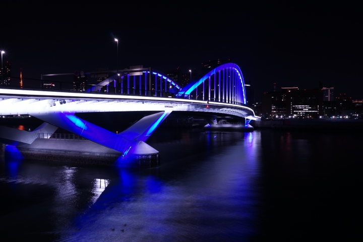 美しさ Lv2 0 築地大橋橋詰広場の夜景 夜景ワールド